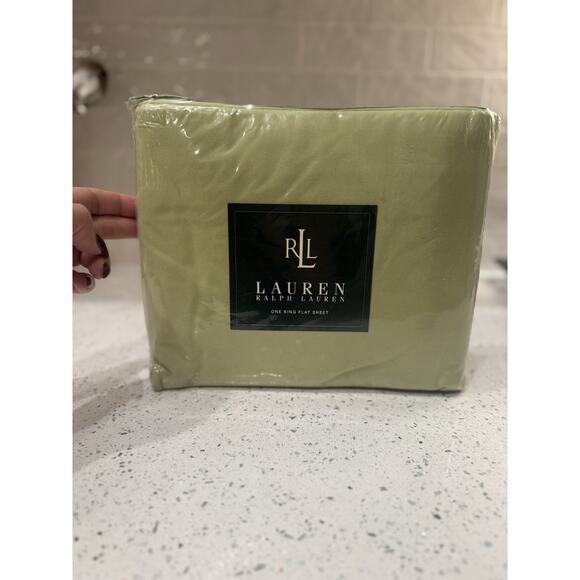 Lauren Ralph Lauren Vintage King Flat Sheet Honey Dew 72” X 84” NEW Sealed Rare - Picture 16 of 16